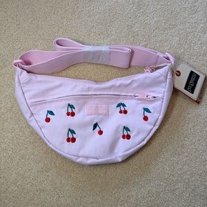 Jansport Unphased Crossbody Small FX - Pink Ice Cherry Embroidery